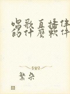 唱歌直播伴奏用的什么软件