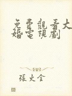 免费观看大男当婚电视剧