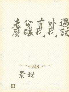 老公有外遇不怎么碰我我该怎么办