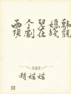 两个儿媳韩剧电视剧在线观看