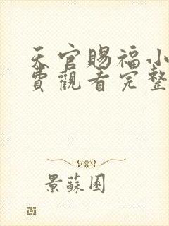 天官赐福小说免费观看完整版无删减