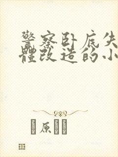 警察卧底失败女体改造的小说