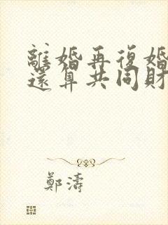 离婚再复婚财产还算共同财产吗