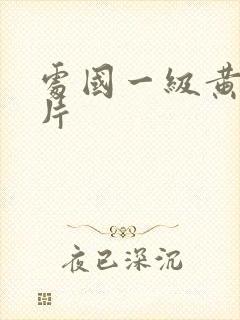 处国一级黄色大片