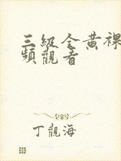三级全黄裸体视频观看