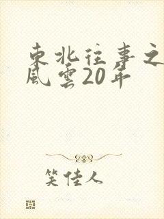 东北往事之黑道风云20年封面