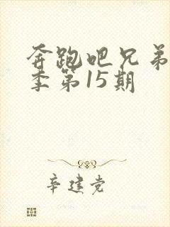 奔跑吧兄弟第一季第15期