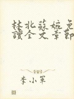 林北苏婉免费阅读全文章节