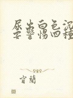 尿出白色沉淀物要警惕四种病