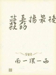 蒋长扬最后被谁杀的封面