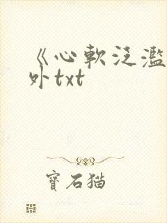 《心软泛滥》番外txt