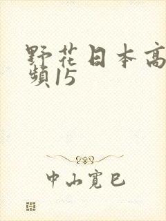 野花日本高清视频15