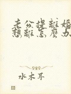 老公提离婚我不想离怎么办封面