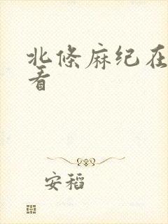 北条麻纪在线观看