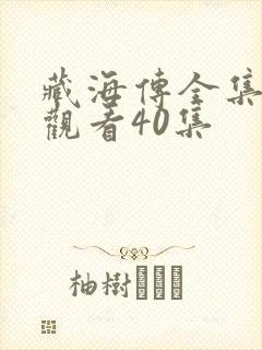 藏海传全集免费观看40集