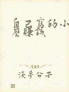 自己写的小说怎么赚钱