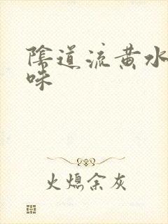 阴道流黄水有腥味封面