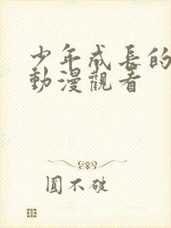 少年成长的夏天动漫观看