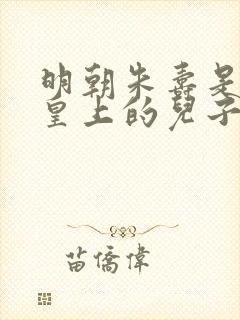 明朝朱寿是哪个皇上的儿子