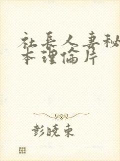 社长人妻秘书日本理伦片