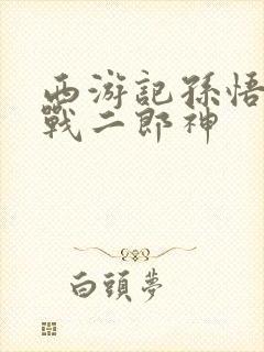 西游记孙悟空大战二郎神