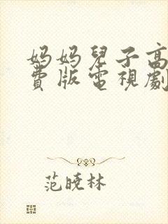 妈妈儿子高清免费版电视剧在线观看