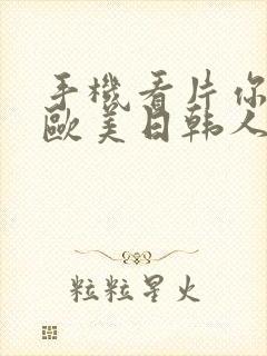 手机看片你懂的欧美日韩人妻