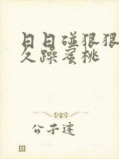 日日碰狠狠躁久久躁蜜桃