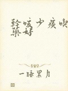 干咳少痰吃什么药好