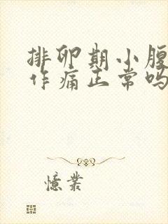 排卵期小腹隐隐作痛正常吗能同房吗