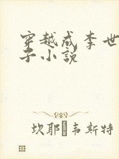 穿越成李世民长子小说