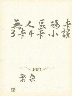 无人区码卡二卡3卡4卡小说