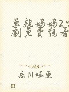 单亲妈妈2电视剧免费观看高清