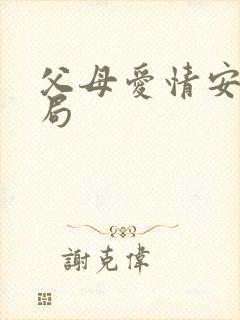 父母爱情安欣结局封面