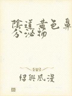 阴道黄色鼻涕样分泌物