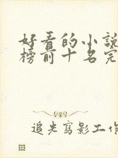 好看的小说排行榜前十名完结封面