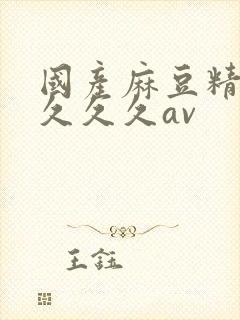 国产麻豆精品久久久久av