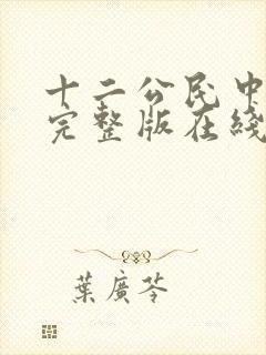 十二公民中国版完整版在线观看