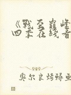 《战至巅峰》第四季在线看星辰影院封面