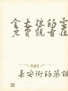 金太狼的电视剧免费观看在线播放