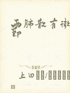 两肺散有微小结节