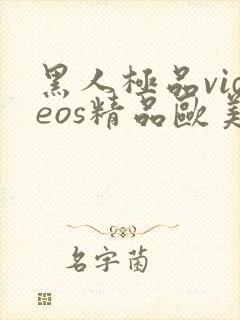 黑人极品videos精品欧美裸