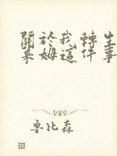 关于我转生成史莱姆这件事