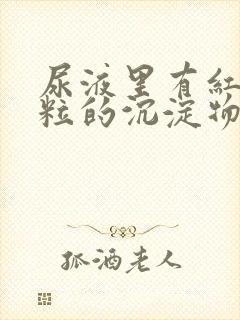 尿液里有红色颗粒的沉淀物