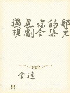 遇见你的那天电视剧全集免费观看