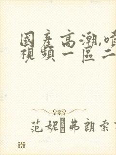 国产高潮,喷水视频一区二区av