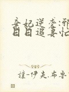 弃妃逆袭:邪王日日追妻忙全文阅读