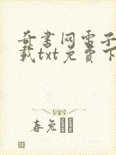 奇书网电子书下载txt免费下载