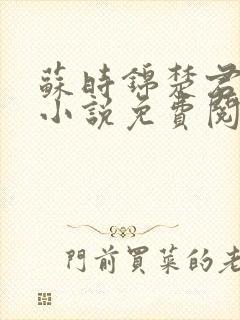 苏时锦楚君彻的小说免费阅读最新章节