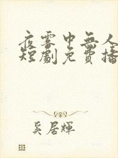 夜雾中无人爱我短剧免费播放全集封面